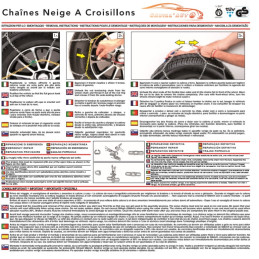 Chaînes à Neige Voiture 215/65-17 R17 Maillons Speciales À 9 MM