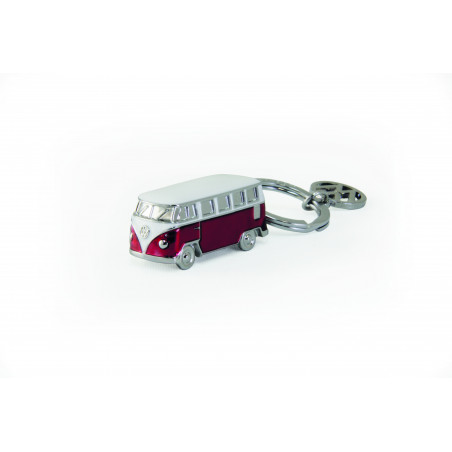 Porte clefs VW T1 BUS Combi 3D rouge