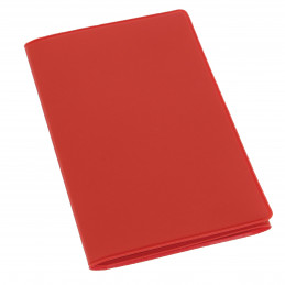 Etui PVC gomme pour carte grise (133x264 mm) rouge