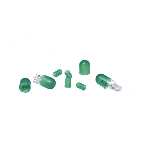 Caches ampoules T5+T10 silicone verts