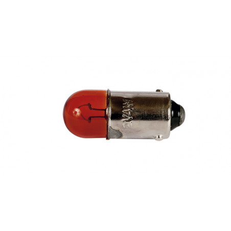 Ampoule témoin 12V. 4w. BA9S  ambrée vendu par 10 pièces